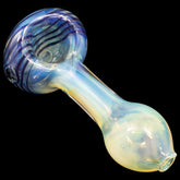 Spiral-Head Color Changing Glass Spoon Pipe